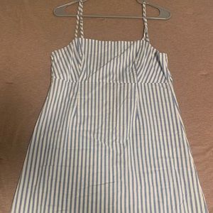 Kendall and Kylie Blue and White Stripe Mini Dress